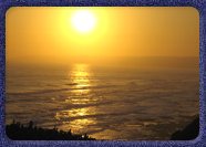 Sunset over the ocean